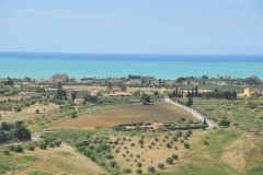 View of  the sea from the Valley of Temples.