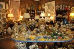 The town is a production center of pottery, particularly maiolica and terra-cotta wares.