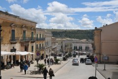 The plaza in Ragusa