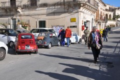 Lined up and ready to take off in front of the Church of San Giorgio