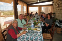 What a feast they prepared for us. We made the bread and cheese for another day.