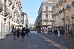 Downtown Catania is perched on the edge of the Ionian Sea. The city was founded in the eight century BC and was once among Italy's most important cultural centers, particularly int he Renaissance period.