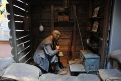 Re enactment of a radio man during the occupation of Sicily