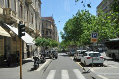 Driving the city streets in Catania