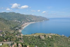 Looking down the coast toward Messina.