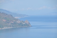 View of the Taormina coast.