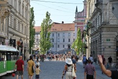 Preseren Square a relatively large square, located right in the heart of the old town,