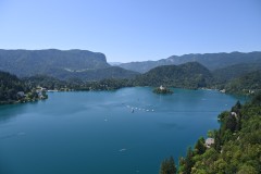 The view from Bled Caste to Lake Bled below was spectacular.