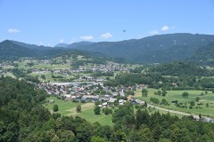 Eastern valley side of Bled Castle.