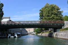 The Butcher's Bridge, unlike the name suggests is actually a love bridge with numerous love locks along the side rails