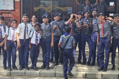 Ran into a group of local Boy Scouts and their leader. I told them I was a Boy Scout many years ago in the US and they wanted a photo with me.  A great exchange of friendship. 