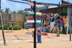 Directional signs to the world