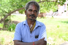 Today we experience A Day In The Life of an Indian farming Village Vadakadambadi.  We get to share stories and conversations with the villagers about daily life and participate in activities.  Here we meet with one of the elders of the village.  
