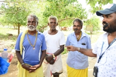 Through our translator Dennis our guide we learn about marriage and village tradition. We ask questions about daily life. 