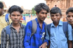 One of the students asked to take several photos with the camera which I showed him how. He was really enthralled with the camera. 