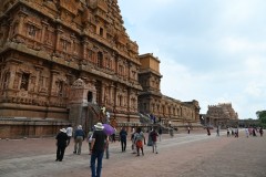 The temple was built between 1003 and 1010 AD. It was constructed from more than 130,000 tons of granite to reflect the power of Chola King Rajaraja and honor the Hindu god Shiva. 