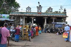 The entrance to the river and baths from the street