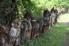 More of the terracotta horse heads as we walk down the road into the small village