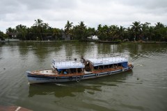 One of the continuous water ferries that run on the canals. 