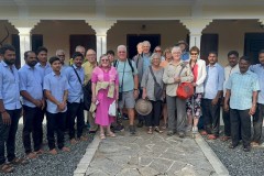 This photo  should have followed when we left the Kerala Backwaters.   This is a photo of our tour group along with the crew of the 2 houseboats  which made for a wonderful experience for all of us on the Kerala backwaters. 