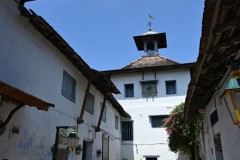 This is a 16th century Paradesi synagogue which is still active today. Unfortunately there are very few  remaining practicing Jews in Cochin or Kochi. 