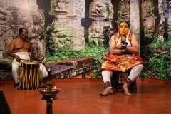 In the afternoon we walked to a local theater where we saw a Kathakali performance for just our group. An Indian tradition of storytelling through dance and music.  