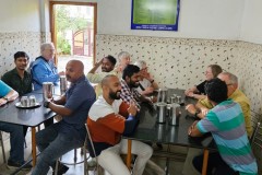 We stopped at a local restaurant for coffee and learn more about our new friends. They have been sharing their town on backs of motorcycles for sometime , even prior to the Covid shut down. They are so glad to be able to restart program of friendship.