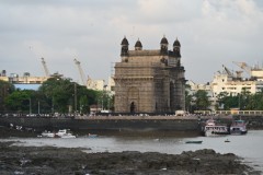 Gateway to India monument under restoration  harbor side.