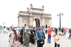 The Gateway of India is an arch-monument completed in 1924 on the waterfront of Mumbai (Bombay), India. It was erected to commemorate the landing of George V for his coronation as the Emperor of India in December 1911. He was the first British monarch to visit India.