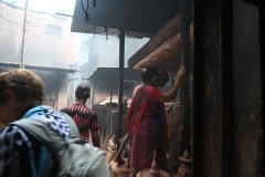 Notice the air within this area of Dharavi.
