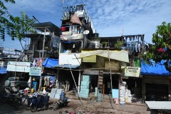 The next morning we are off to visit to Dhobi Ghat, Mumbai's open air laundromat where daily a half millions articles of clothing are laundered each day by hand.  