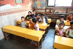 Just opposite the wash areas is a small one room school for the youngest that live in the Dhobis.