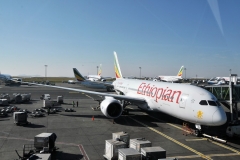 Airport Addis Ababa, Ethiopia plane leaving for Khartoum, Sudan