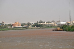 The location where the White Nile and the Blue nile come together to form the Nile River.