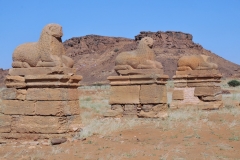 A wonderful building with bas-relief decorations depicting the god with a lions head, the Pharaoh, nobleman and several ritual images.