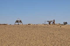 Another camp we came across. We drove across sand dunes for hours on no roads at all.