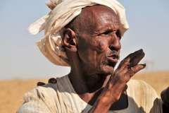 Living among the sand dunes, blowing wind and heat takes it toll on everyone.