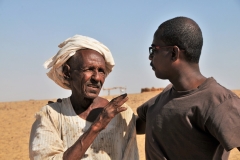 Hameed our guide talks with the villager