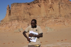 Hameed in front of Jebel Barkal