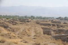 The ancient city of Panjakent is just ruins now and most of it is underground, still to be excavated. But it would once have been quite grand.