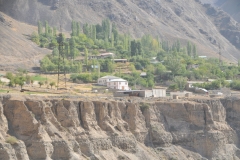Small communities along the Silk Road through mountainous areas.