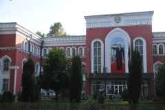 Dushanbe translates in Tajik "Monday". It is the capital and largest city of Tajikistan.  As of January 2022, Dushanbe had a population of 1,201,800 and that population was largely Tajik.  Dushanbe was settled by various empires and peoples through its history. The most recent was Russian. Tajikistan was under Soviet dominion from 1929 until 1991 when they gained Independence.