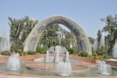 Front view of the Rudaki Monument
