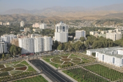 View from view deck of the new Independence and Freedom Tower looking at the city in all directions.