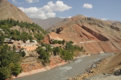 Today we retrace part of our journey as we drive back up north to Khujanmd.  We enjoy the drive through the mountains going north up the Shahriston Pass.  Spectacular views along the road.