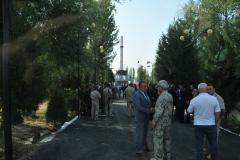 The following morning we go to a city park where we see a group of military and civilians having a ceremony.  We walk past with bothering them.