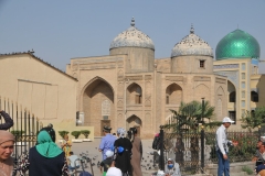 Friday Mosque which is across from the Khujand's Panchashanbe Bazaar.