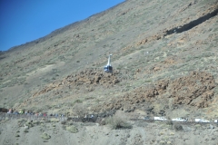 Mount Teide Cable car ride to the top of Spain's highest volcano Mount Teide.  During the ride you can experience flying over geological lava flows, rock formations with the colors and shapes below with spectacular views of the surrounding areas and distance.