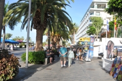 Walking the beach areas in Santa Cruz and the tourist areas.