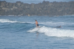 A great surf area for those lucky enough to catch a wave.